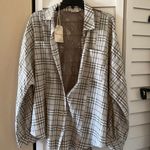 Hem & Thread  Plaid and LACE Button Down Shirt Gauze - No ironing Fits up to XL Photo 0