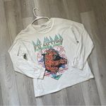 Daydreamer  Long Sleeve def leppard womens Cream (small) oversized grunge casual Photo 3