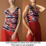 New Chloe Kristyn Gingham Satin Double Strap Cowl Neck Tank Top Pink Size Large Photo 10