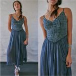 Free People NEW Arabesque Maxi Dress Gray Photo 1