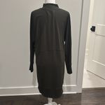 Lululemon  Cozy Instincts Dark Olive Green Dress Sz 10 Photo 9