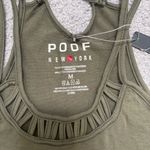 Poof New York Green Cutout Tank Top Photo 3