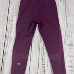 Alo Yoga High Waist Coast Capri Leggings In Burgundy Womens Sz XS Mesh Panel Photo 2
