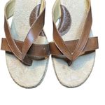b.o.c Born Concept Sandals 10/42 Women Brown Cork Wedge Cross Strap‎ Slide Photo 1