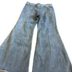 We The Free Free People  Curvy Wide Flare Leg Jeans Raw Hem High Waisted Size 33S Photo 11