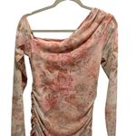 Free People  Womens Chloe One Shoulder Ruched Bodycon‎ Dress Multicolor Small NWT Photo 5