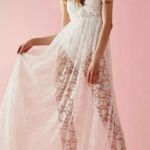 For Love & Lemons Lorena White Lace Maxi Dress Photo 1