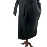 H&M  Elegant Buckle Belt Trench Coat In Black Plus Size Photo 4