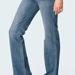 Edikted NWT  Women's Blue Jeans Size Small Aubrey Low Rise Denim Photo 0
