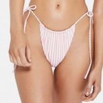 VDM The Label Marley Reversible String Bikini Bottom Floral / Stripe Med New Photo 94