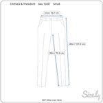 Chelsea & Theodore Womens Linen Pants Color Cloud White Size Small New Sku 1028 Photo 4