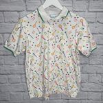 Vintage Sweetbriar Short Sleeve Polo Shirt Size M White Tennis Croquet Cutesy Size M Photo 5