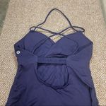Lululemon Spaghetti Strap Top Cinched Side Yoga Top Purple Womens Sz 4 Gorpcore Photo 4