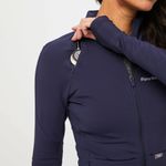 FIGS  On Shift Contour Knit Jacket in Navy, Size X-Small Photo 2