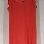 Michael Kors Michael  Sleeveless Ruffe Coral Dress Photo 0