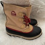 Sorel  Carnival Winter Duck Boot Waterproof Tan Faux Fur Lined Women’s Size 6 Photo 3