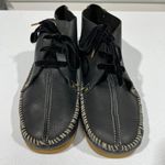 RE/DONE $450 NEW  LEATHER MOCCASINS BLACK SHOES SZ 40 9 Photo 2