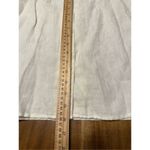 Liz Claiborne Lizsport Women's 100% Linen Short Sleeve Button Shirt Size M Cream Photo 7