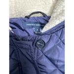 French Connection  women's hooded longline quilted parka in navy blue Size S Photo 4