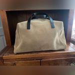 ZARA NWT  100% Leather Suede Women's / Men’s Duffel Weekender Bag Photo 4