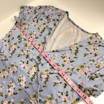 SO Imperfect floral mini dress stretchy short sleeved ruffle hem sundress  large Photo 6