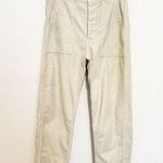 American Eagle High Rise Straight Leg Utility Pants Carpenter Pastel Green 8 Photo 0