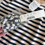 J.Crew NWT balconette one piece striped one piece swimsuit navy ivory size 2 Photo 13