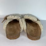 J.Crew Sherpa Buckle Clog Slippers in Tan/Cream, Women’s Size 8 Photo 3
