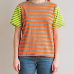 Jill Sanders Unisex Neon Stripe Colorblock T Photo 0
