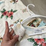 Hot Cotton Dress linen tropical midi womens Cream (medium) novelty summer beach White Photo 6