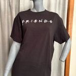 FRIENDS Black Short Sleeve Tee Retro Y2K TV Show Relaxed Loungewear Casual Size L Photo 1