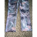 Marika Sport Purple Gray Watercolor Print Active Cropped Leggings Size 8/10‎ Photo 2