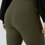 Halara  SculptKnit Green High Waisted Side Flap Pocket Flare Cargo Pants 4X Photo 2