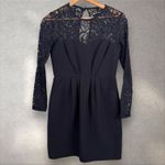 Shoshanna  Lilleth Lace Long Sleeve Sweetheart‎ Neckline Cocktail Dress Sz 8 Photo 2