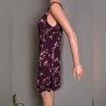 CHAPS Purple Floral Dress Sleeveless. Petite Large Photo 4