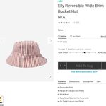 Cotton On Elle reversible wide brim striped bucket hat Mira stripe Photo 1