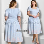 Her Universe Disney The Aristocats Marie Embroidered Midi Dress Photo 1