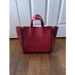 PURIFICACION GARCIA Handbag Calf Hair Leopard Print Zip Sections Red Photo 2