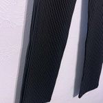 Betabrand Straight Leg Yoga Dress Pants Black Pinstripe SZ L Photo 5