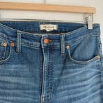 Madewell Cali Demi-Boot Jeans Destructed Hem Edition Blue Medium Wash Size 28 Photo 2