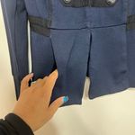 CAbi  Navy Blur Band Jacket Military Style Jacket Medium  3375 Photo 4