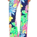 Lilly Pulitzer Palazzo Pants Wide Leg Floral Print Colorful Summer Casual XS Photo 0