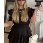 Love Shack Fancy  Natasha Dress in Black Size X-Small Photo 0