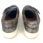 Frye  Brea Kiltie Anthrocite Casual Sneaker Buckle Silver Brown Womens Size 8.5 Photo 1