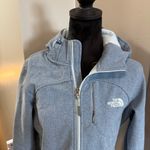 The North Face Apex Bionic Soft Shell Hooded Light Blue Wind Water Jacket Coat Photo 1