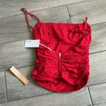 Reformation  Tiana top in lipst red Photo 2