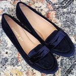 Madden Girl  Blue Velvet Loafers Size 6½ Photo 1