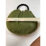 Green boiled wool Style Handbag Purse Top Handle Unique Novelty Bag Photo 2