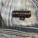 ALLEN SCHWARTZ Delilah Smocked Gingham Deep V Neck Midi Dress Photo 4