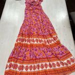 Brand new w tags Robertson + Rodeo tanger ruffle maxi fuchsia Dress S rayon Pink Photo 0